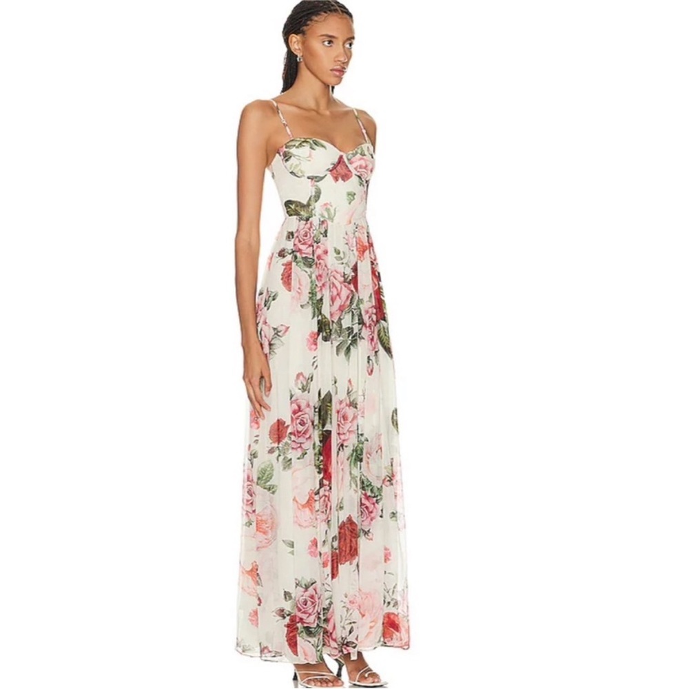 Hemant & Nandita Naaz Floral Corset Maxi Dress - Picture 5 of 13